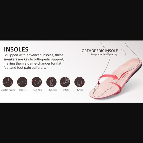 XPACS Comfort Womens Arch Support sneaker for Feet Pain Plantar Fasciitis Shoes - Picture 4 of 11